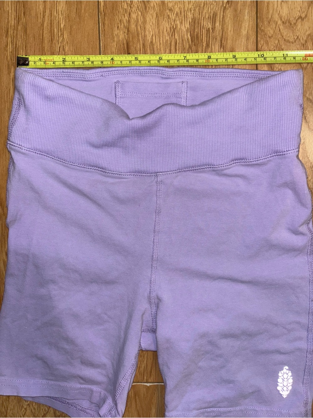 Free People Movement Lilac Biker Shorts Small Cotton Stretch Pull On Activewear - Picture 5 of 8